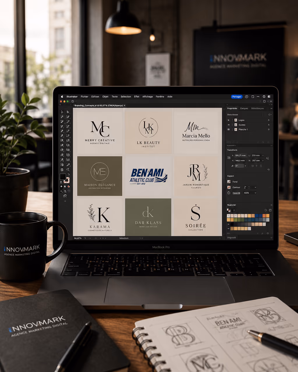 Branding premium - Territoire visuel et identité premium